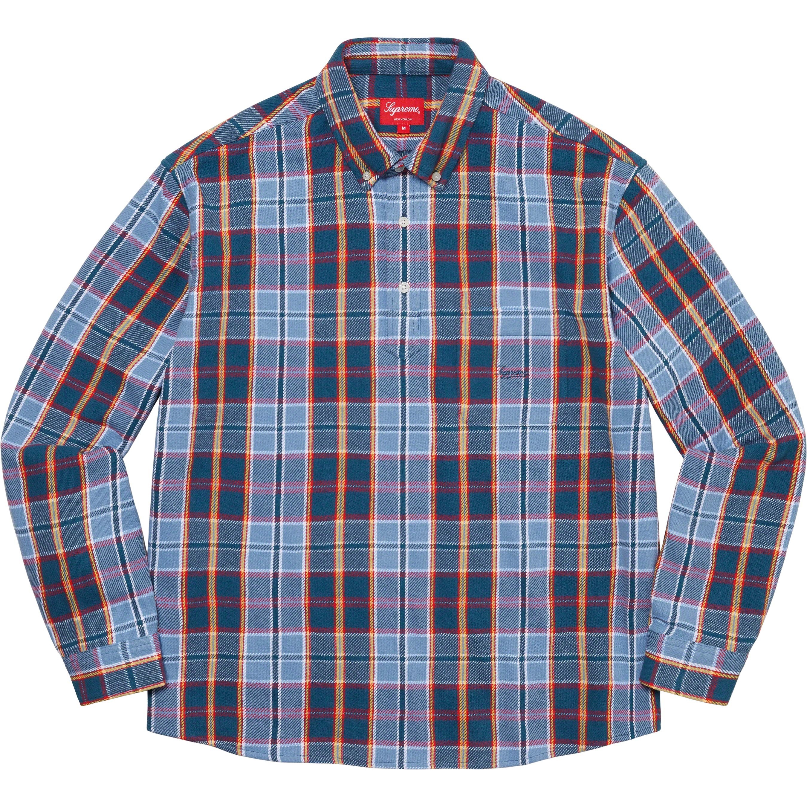 Pullover Plaid Flannel Shirt view 9